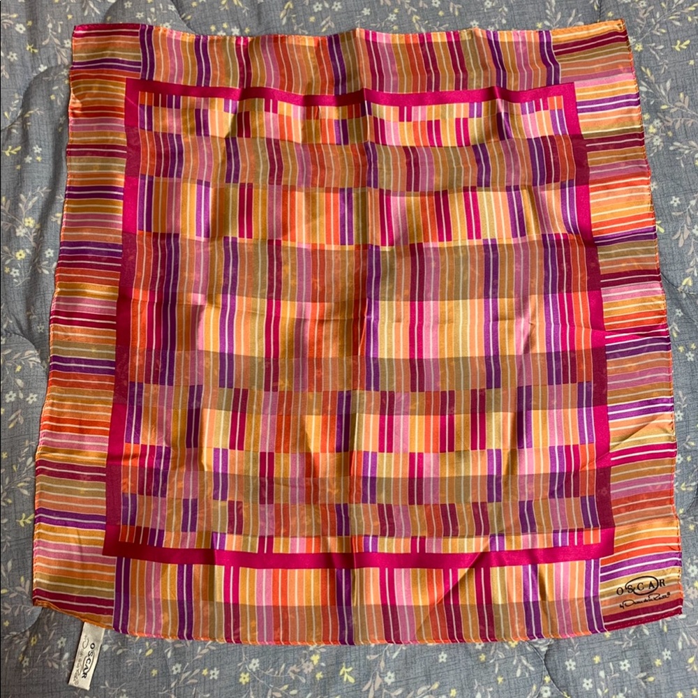 Oscar de la Renta silk scarf